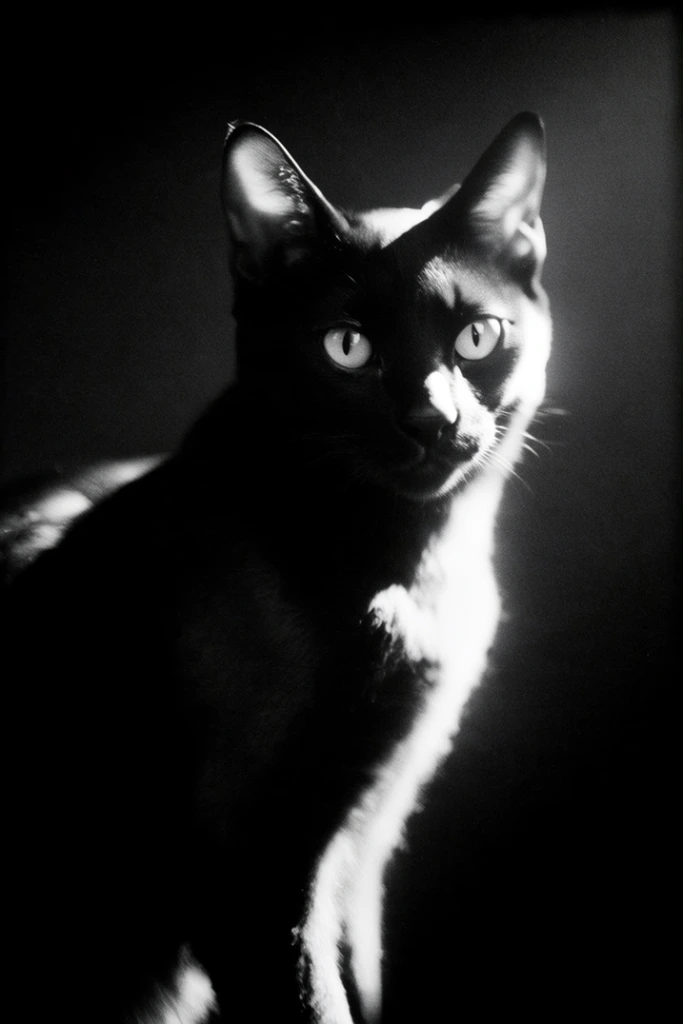 Cinematic Chiaroscuro Noir style AI image example 3