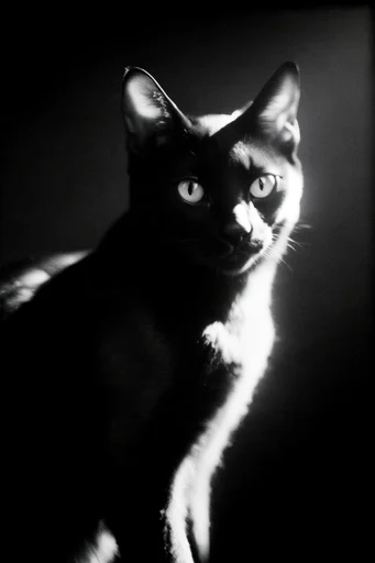 Cinematic Chiaroscuro Noir style AI image example 3