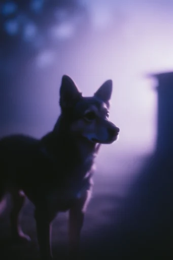 Cinematic Nocturnal Etherealism style reference image — volumetric lighting