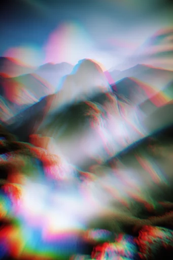 Chromatic Neon Hallucination style reference image — chromatic aberration