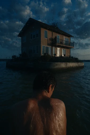 Cinematic Glacial Noir style AI image example 4