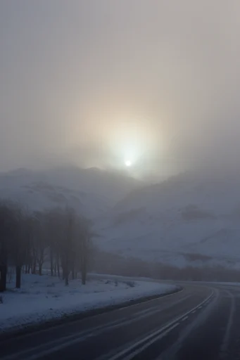 Atmospheric Melancholic Liminality style reference image — desolate minimalist landscape