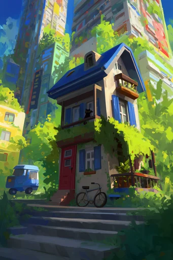 Vibrant Solar Wilderness style AI image example 4