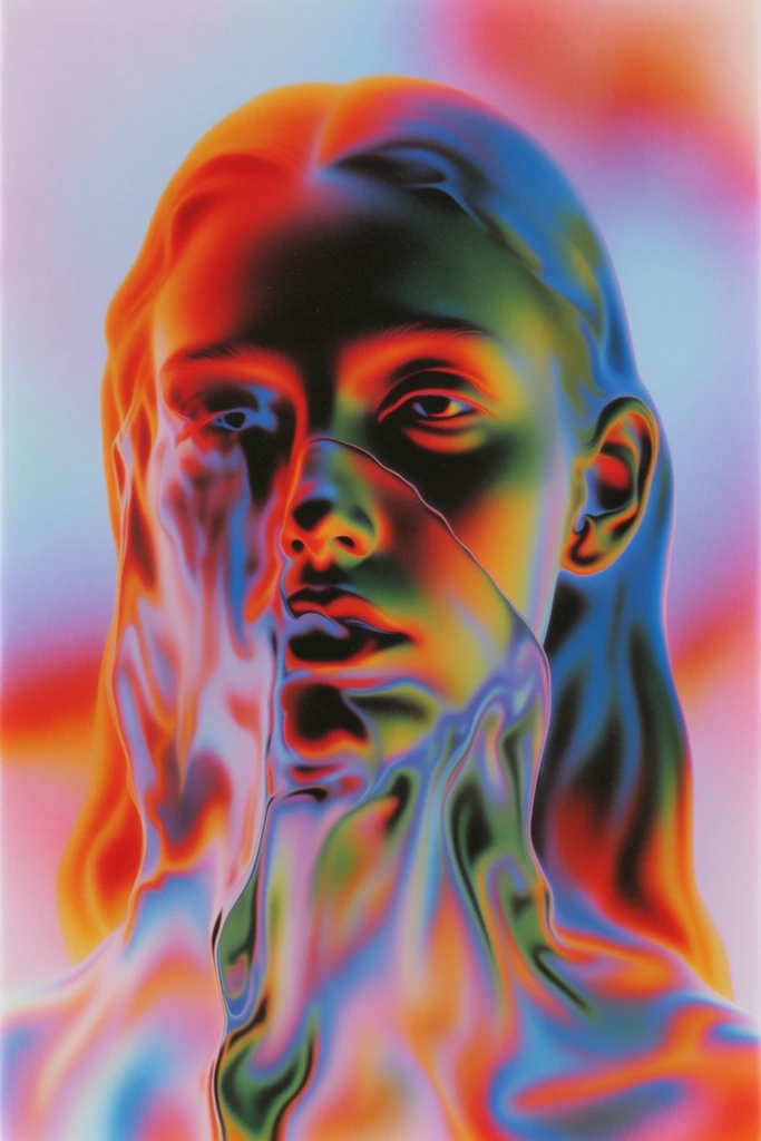 Chromatic Thermal Mirage style AI image example 1