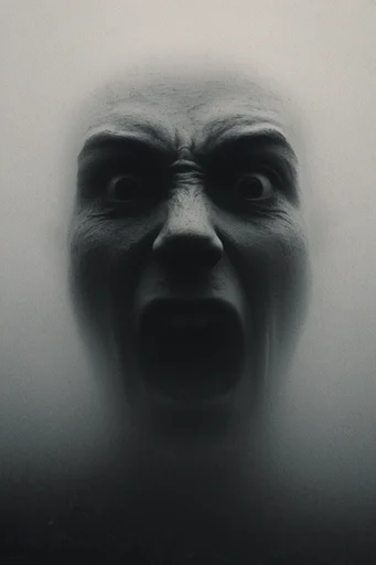 Monochrome Surrealist Solitude style reference image — existential scale contrast