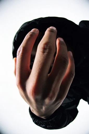 Dynamic Fisheye Streetwear style reference image — stark white background