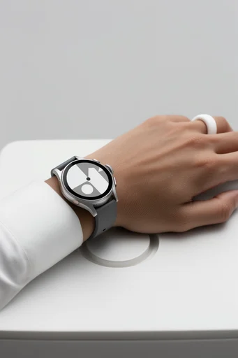 Clinical Minimalist Editorial style reference image — sharp structured clothing