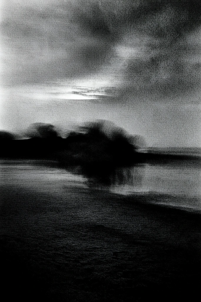 Spectral Monochrome Noir style AI image example 2