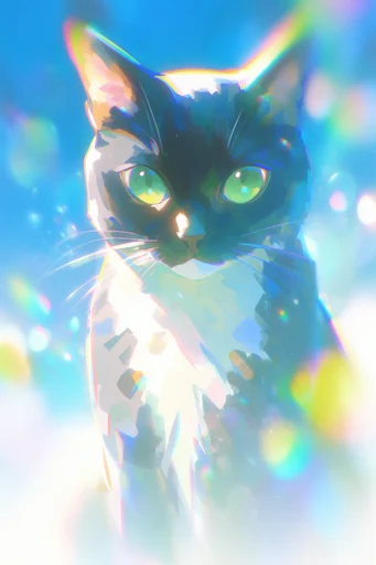 Luminous Prismatic Dreamscape style reference image — crystalline textures