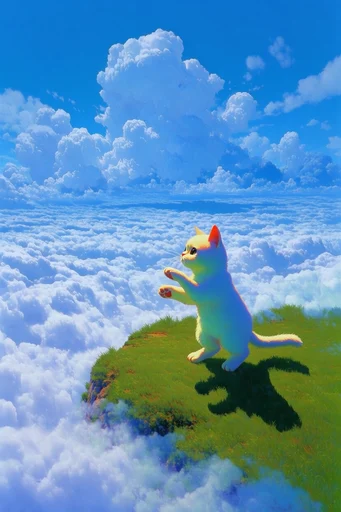 Luminous Anime Horizon style reference image — cel-shaded digital illustration