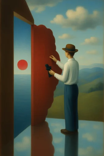 Surrealist Horizon Landscapes moodboard — generate AI images in this style