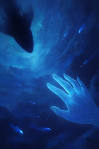 Bioluminescent Cosmic Abyss style reference image — cosmic surrealism