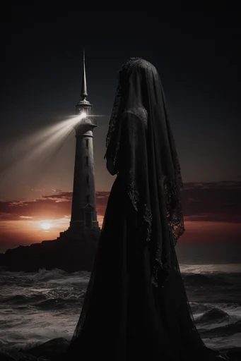 Sovereign Gothic Noir style reference image — monochromatic obsidian palette