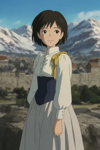 Luminous Nostalgic Anime style reference image — clean anime line art