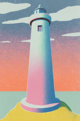 Vibrant Retro Printwork style reference image — saturated color palette