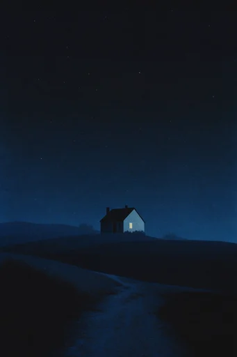 Celestial Nocturnal Minimalism style AI image example 4