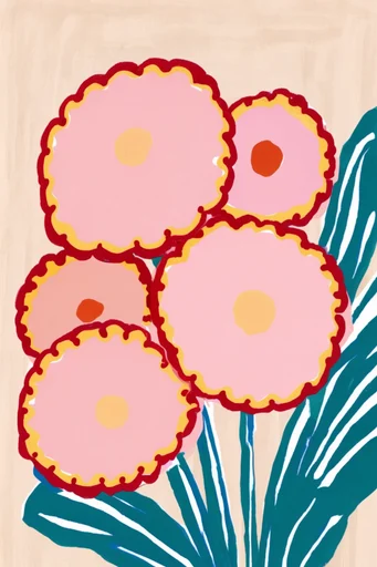 Whimsical Graphic Naivism style reference image — mid-century modern graphic