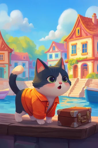 Vibrant Whimsical Fantasy style reference image — storybook illustration style