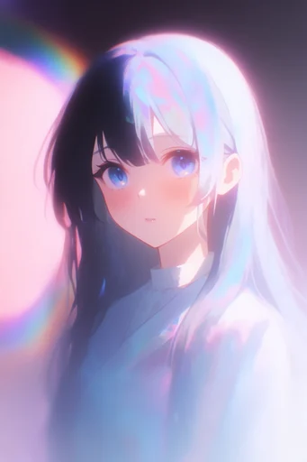 Luminous Celestial Anime style reference image — bioluminescent magical elements
