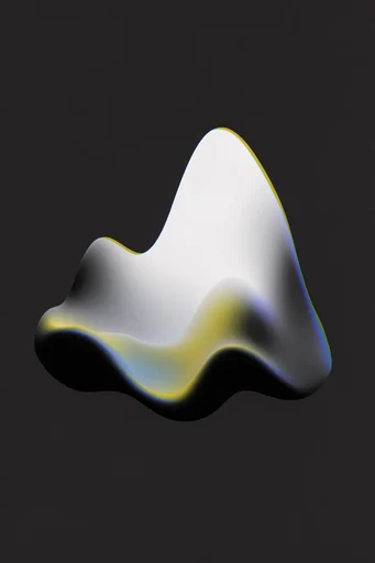 Chromatic Minimalist Abstraction style AI image example 2