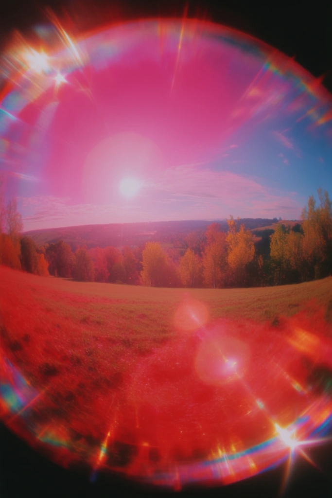 Neon Fisheye Dreamscape style AI image example 2