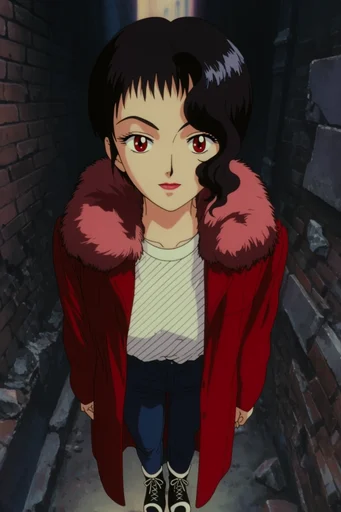 Nostalgic OVA Aesthetic moodboard — generate AI images in this style