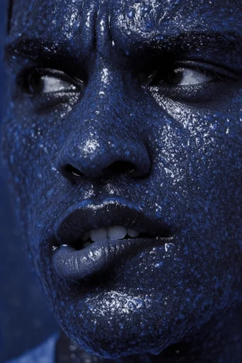 Visceral Cobalt Macro moodboard — generate AI images in this style