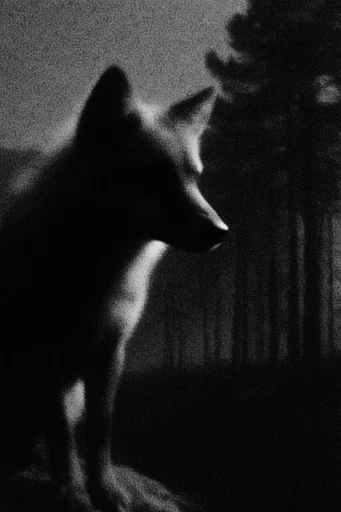 Gritty Monochrome Analog style AI image example 3