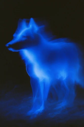 Spectral Neon Glitch style AI image example 3