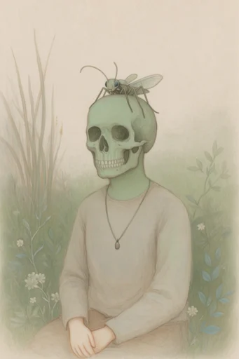 Muted Surreal Gothic moodboard — generate AI images in this style