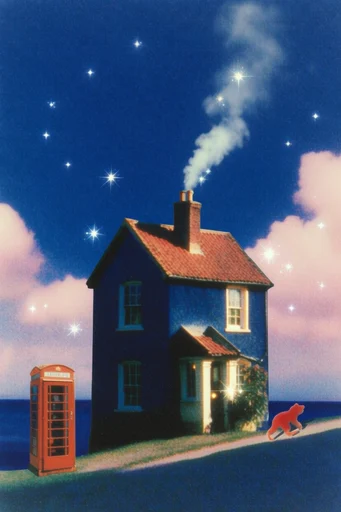 Cosmic Retro-Surreal Glitz style AI image example 4
