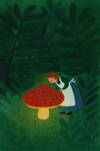 Luminous Folk Storybook moodboard — generate AI images in this style