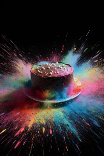 Luminous Kinetic Microcosm style reference image — intense chromatic contrast