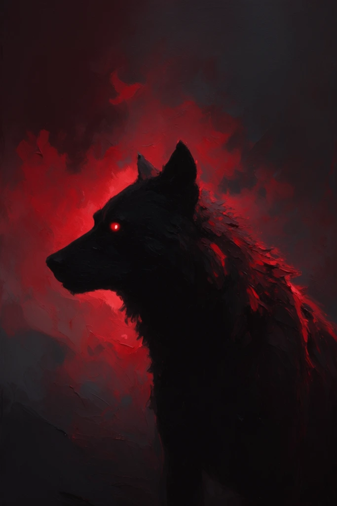 Crimson Noir Gothic style AI image example 3