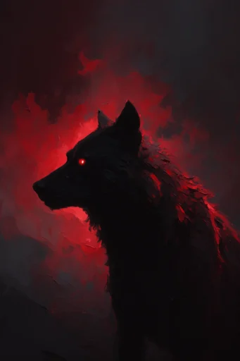 Crimson Noir Gothic style AI image example 3