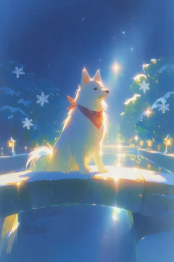 Luminous Celestial Dreamscape style reference image — soft fluid brushstrokes