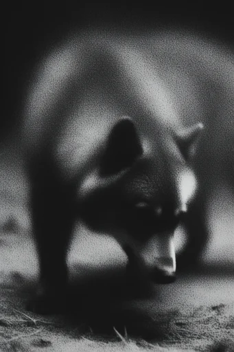 Gritty Monochromatic Noir style AI image example 3