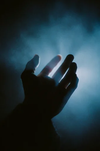 Cinematic Cyan Noir style reference image — dramatic silhouette