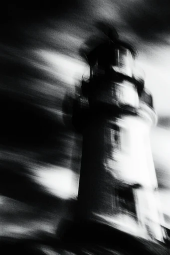 Kinetic Spectral Noir style reference image — analog xerox texture