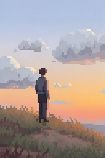 Atmospheric Pixel Nostalgia moodboard — generate AI images in this style