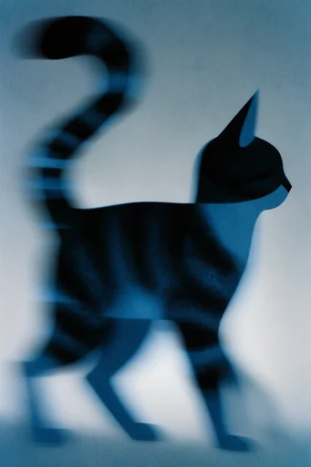 Spectral Cyan Motion style reference image — high-contrast silhouette