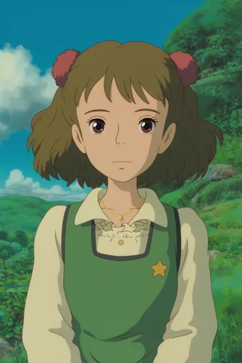 Nostalgic Pastoral Anime style reference image — pastoral landscape