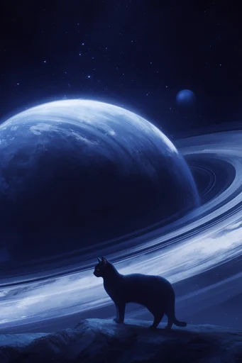 Celestial Glacial Solitude style reference image — spiritual isolation