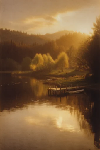 Ethereal Amber Radiance style AI image example 2