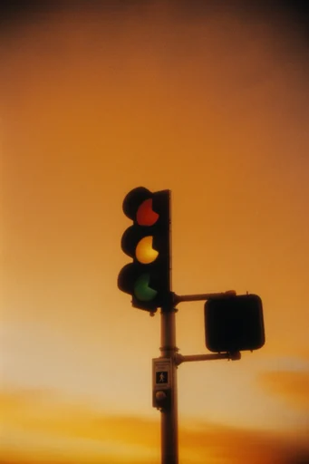 Amber Twilight Liminality style reference image — amber and teal color grading