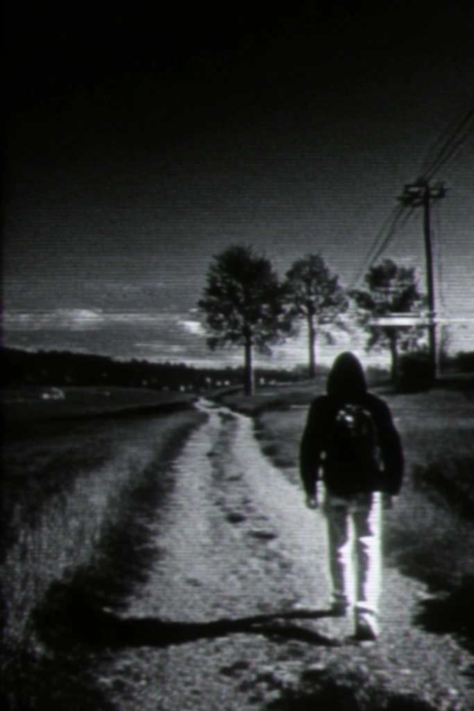 Monochrome Analog Corruption style AI image example 2