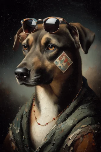 Celestial Baroque Melancholy style reference image — muted earth tones