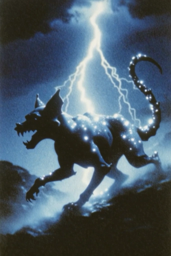 Electric Nocturnal Luminescence style AI image example 3