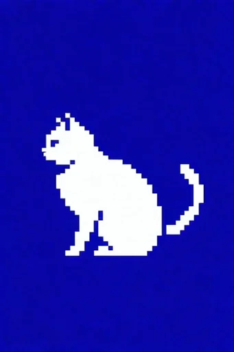 Retro Digital Minimalism style reference image — 1-bit pixel art