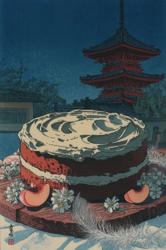Nocturnal Woodblock Noir style reference image — high-contrast cinematic light